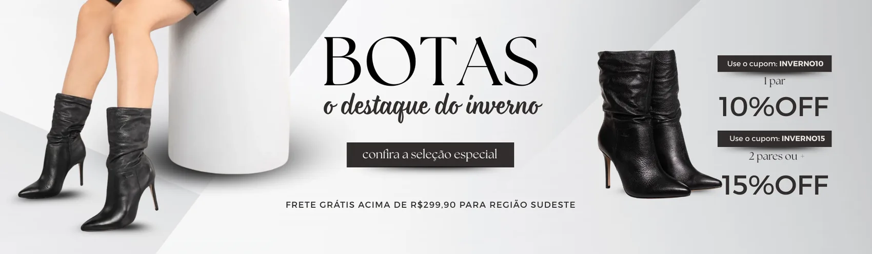 Campanha editorial de botas